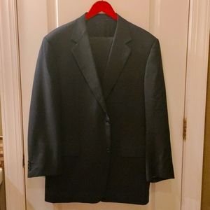 Canali 2Pc Navy Blue Suit, Size 46